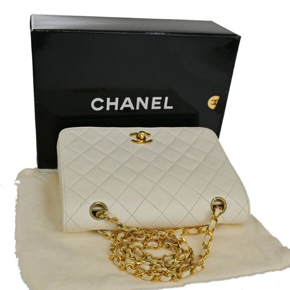 CHANEL CC Matelasse Full Flap Chain Shoulder Bag Leather WE GHW Vintage - Picture 1 of 16